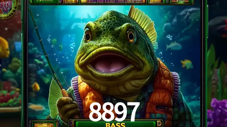 Personagem de peixe pescador do popular jogo de slot com tema de pescaria, uma das emocionantes opções de caça-níqueis para jogar e ganhar no cassino 8897.